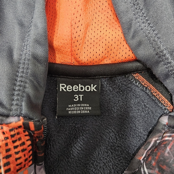 Reebok Kids Graphic Hoodie - Black and Orange - Picture 2 of 2